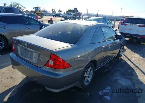 2004 Honda Civic Ex из США, поврежденный, VIN 1HGEM22024L059625